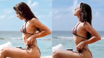 Alaya F turns up the heat in a skimpy printed bikini set during Maldives vacation