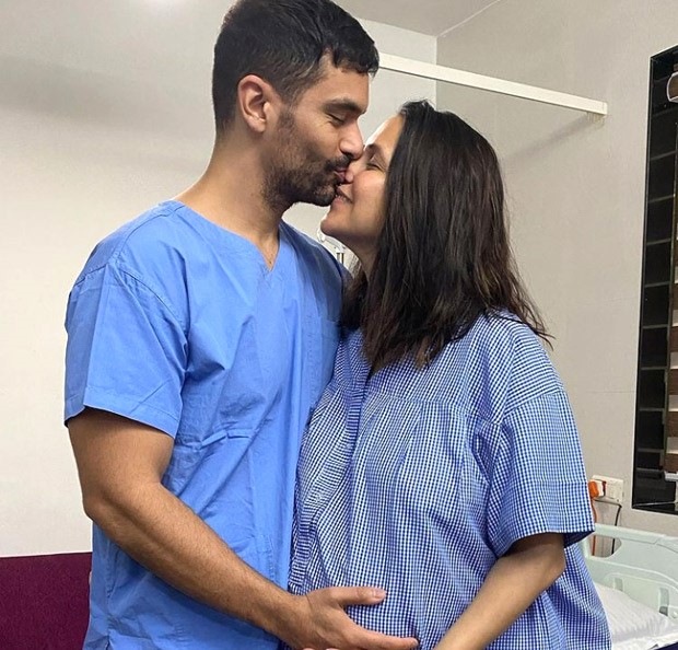 Angad Bedi shares a clip and photo with wife Neha Dhupia announcing the birth of their second child Angad Bedi shares a clip and photo with wife Neha Dhupia announcing the birth of their second child