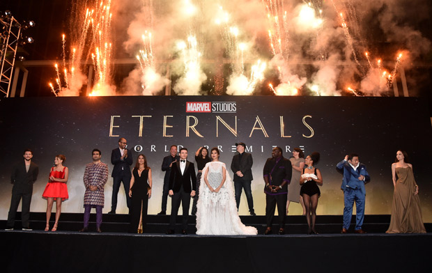 Angelina Jolie, Salma Hayek, Richard Madden, Kit Harington, Kumail Nanjiani ans Eternals cast dazzle at the exciting premiere 