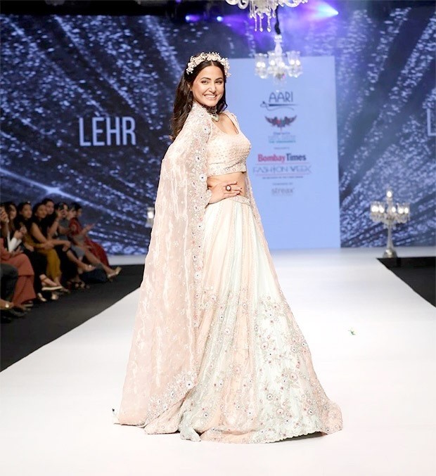 Bombay Times Fashion Week 2021: Hina Khan turns showstopper in gorgeous dusty pastel lehenga by Aari Bombay Times Fashion Week 2021: Hina Khan turns showstopper in gorgeous dusty pastel lehenga by Aari