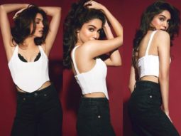 Bunty Aur Babli 2 actress Sharvari Wagh raises the temperature in sexy corset white top and distressed denims