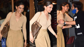 Deepika Padukone rocks the monotone nude palette along with a Louis Vuitton bag worth Rs. 2 lakhs as she steps out for dinner in the city