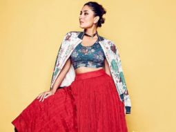 Kareena Kapoor Khan gets into festive spirit in printed bralette and jacket paired with red skirt worth Rs. 28,000
