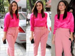 Kareena Kapoor Khan is feeling pink as she makes a monochrome statement for an outing in the city