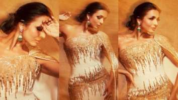 Malaika Arora stuns in a figure-hugging gold dress
