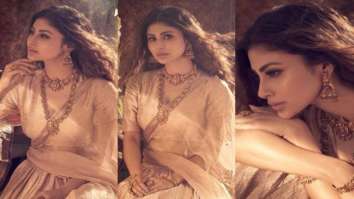 Mouni Roy is royalty redefined in a silver brocade lehenga from Raw Mango worth Rs. 2,24,800