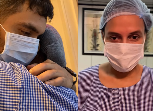 Neha Dhupia gets emotional before her delivery, hugged husband Angad Bedi, watch video