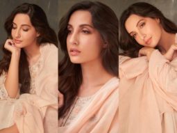 Nora Fatehi looks dreamy in a pink desi outfit