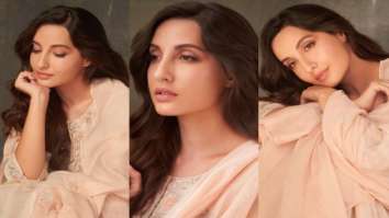 Nora Fatehi looks dreamy in a pink desi outfit