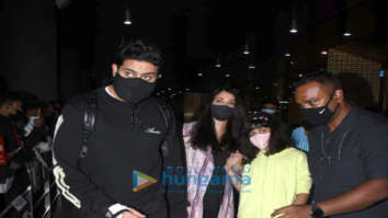 Photos: Abhishek Bachchan, Aishwarya Rai Bachchan, Aaradhya Bachchan and others snapped at the airport
