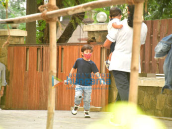 Photos: Kareena Kapoor Khan, Taimur Ali Khan and Jehangir Ali Khan snapped while leaving for the airport