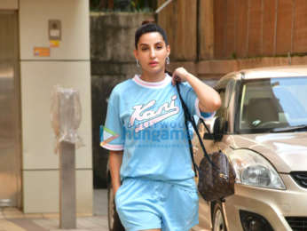 Photos: Nora Fatehi spotted outside a dance class in Khar
