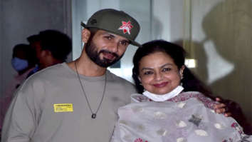 Photos: Shahid Kapoor and his mother snapped at the screening of Jersey