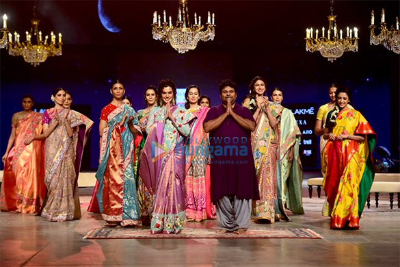 Photos: Taapsee Pannu walks for designer Gauran at Lakme Fashion Week 2021