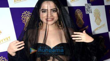 Photos: Urfi Javed spotted at Amethhyyst Lounge in Andheri for her pre-birthday bash