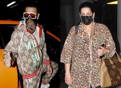 Ranveer Singh made for a no fail look at the airport in a Gucci