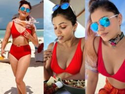 Rubina Dilaik turns up the heat in a sultry red bikini in Maldives