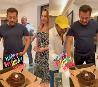Salman Khan and Sajid Khan celebrate late Wajid Khan’s birthday, cuts cake along with Lulia Vantur