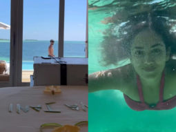 Shahid Kapoor moonwalks while Mira Rajput jumps into a pool for a swim, watch videos