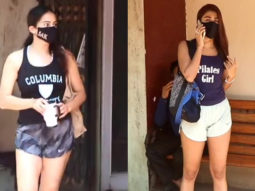 Snapped: Sara Ali Khan and Pooja Hegde at Pilates studio in Santacruz, Mumbai