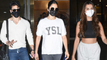 Spotted: Tiger Shroff, Katrina Kaif, Tara Sutaria, Suniel Shetty and Sonu Sood at Mumbai Airport