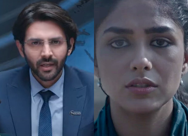 Dhamaka Trailer: Kartik Aaryan gives an intense perfromance as he chases TRP as Arjun Pathak; Mrunal Thakur has an impactful presence 