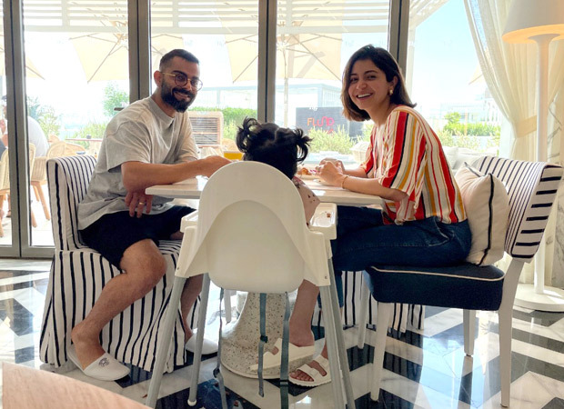 Virat Kohli shares a picture of an intimate breakfast with Anushka Sharma and daughter Vamika