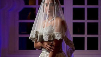 Patralekhaa looks elegant in an ivory white gown for the white wedding ceremony with Rajkummar Rao