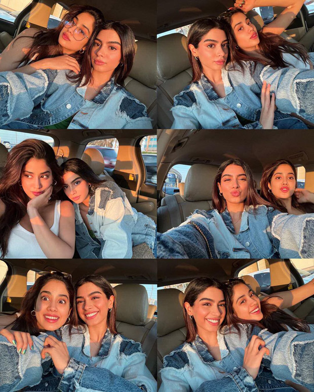 Janhvi Kapoor and Khushi Kapoor set sister goals in a series of car selfies; see photos