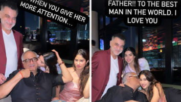 Janhvi Kapoor is annoyed as Khushi Kapoor gets love from dad Boney Kapoor on his birthday, see photos