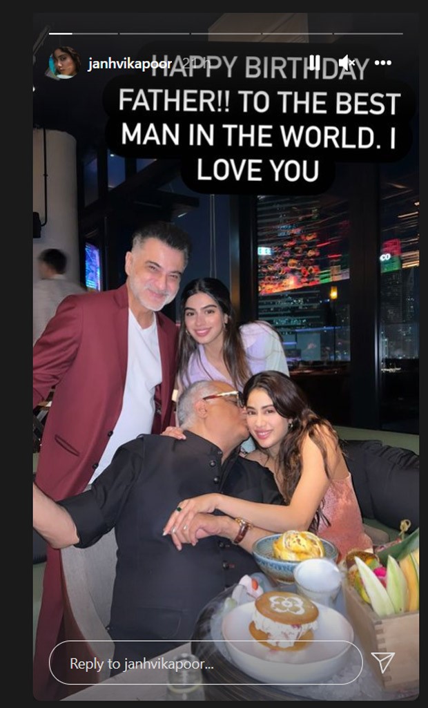 Janhvi Kapoor is annoyed as Khushi Kapoor gets love from dad Boney Kapoor on his birthday, see photos