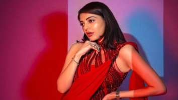 Kajal Aggarwal serves a jaw dropping look in a bright red saree