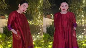 Karisma Kapoor dons a silk kurta set which is the perfect formal pick from Payal Khandwala worth Rs. 27,000 Karisma Kapoor dons a silk kurta set which is the perfect formal pick from Payal Khandwala worth Rs. 27,000