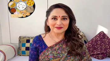 Madhuri Dixit enjoys a sumptuous Gujarati thali and does a happy dance!