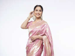 Madhuri Dixit stuns in a pink silk saree worth nearly Rs. 90,000
