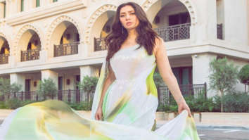 Mahira Khan looks resplendent in a vibrant sequin dress for a glam night
