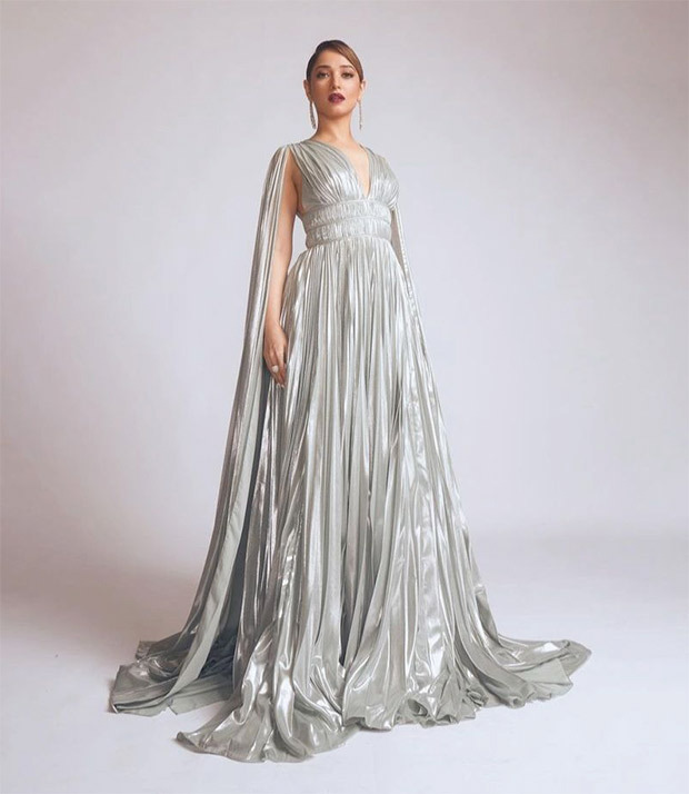Metallic is the mood for Tamannaah Bhatia as she stuns in silver