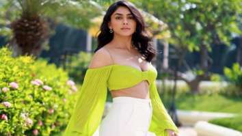 Mrunal Thakur dons the perfect combination of a lime green top and white cargo pants worth Rs. 15,500