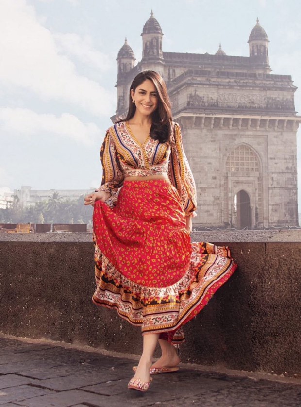 Mrunal Thakur shines bright as she poses in the city of dreams in a boho set worth Rs. 19,000