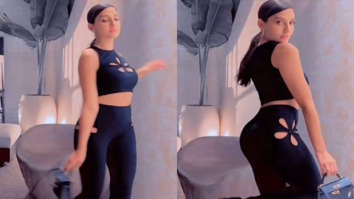 Nora Fatehi makes heads turn in an all-black outfit with floral cut outs