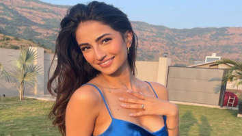 Palak Tiwari looks effortlessly stylish in an electric blue satin dress