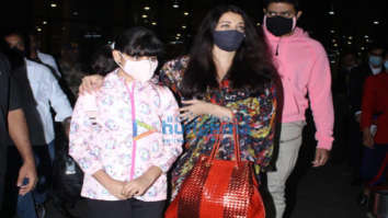 Photos: Abhishek Bachchan, Aishwarya Rai Bachchan and Aaradhya Bachchan snapped at the airport
