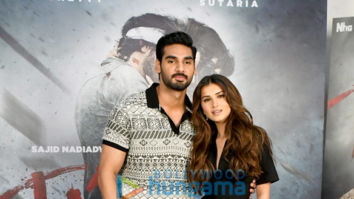 Photos: Ahan Shetty and Tara Sutaria snapped promoting their film Tadap