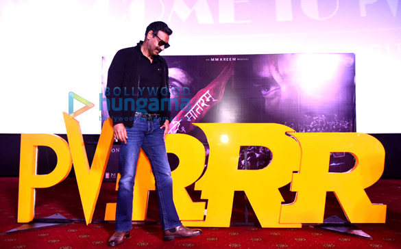 photos ajay devgn snapped at song launch of rrr at pvr plaza in new delhi 2