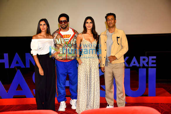 photos ayushmann khurrana vaani kapoor and others snapped at the trailer launch of chandigarh kare aashiqui 10