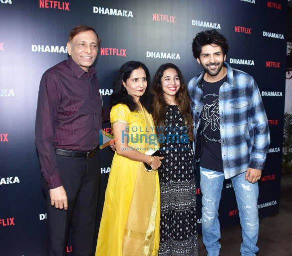 Photos: Celebs grace the special screening of Dhamaka Photos: Celebs grace the special screening of Dhamaka