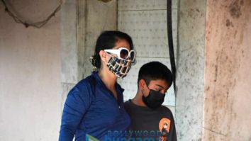 Photos: Kajol snapped with her son at Pilates class