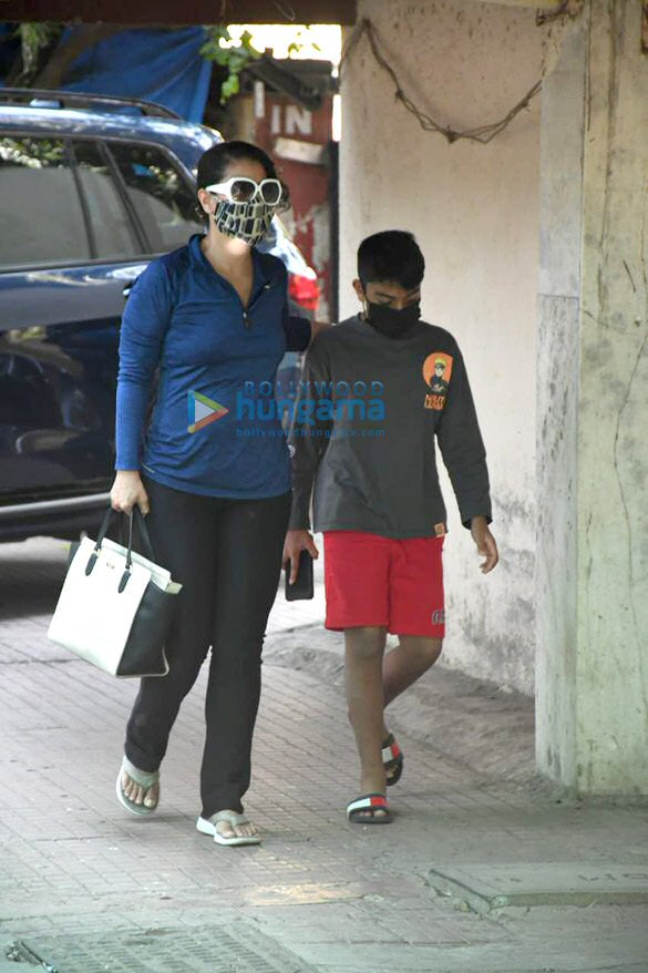 photos kajol snapped with her son at pilates class 2