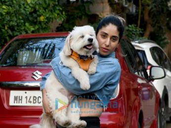 Photos: Neha Bhasin spotted in the city with her dog