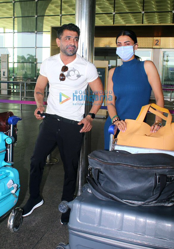 photos nora fatehi eijaz khan pavitra punia and others snapped at the airport 5